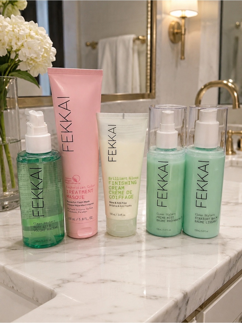 Fekkai Hair Product Bundle - 5 Full Size and Brand New Products for full routine